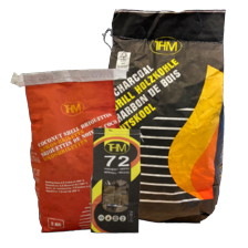 Alle houtskool, briquetten en aanmaakblokjes